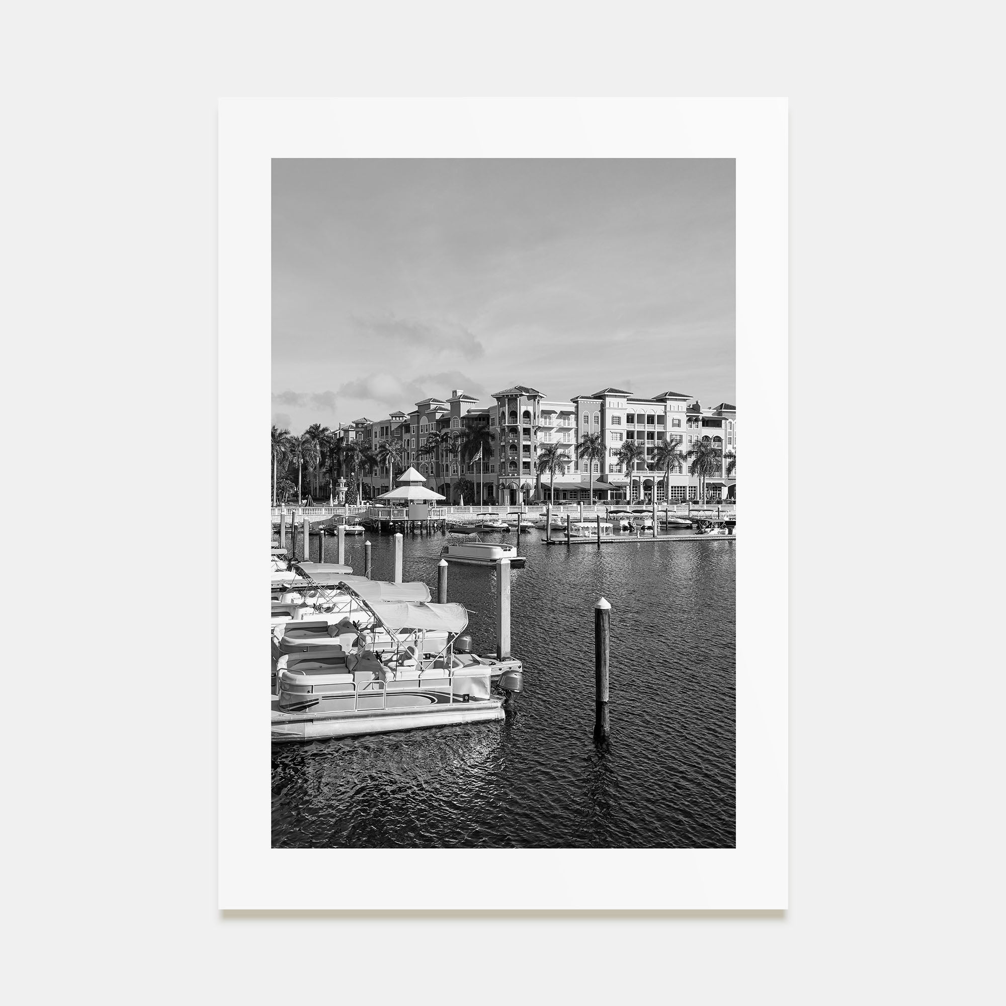 Naples, Florida Photo B&W Poster