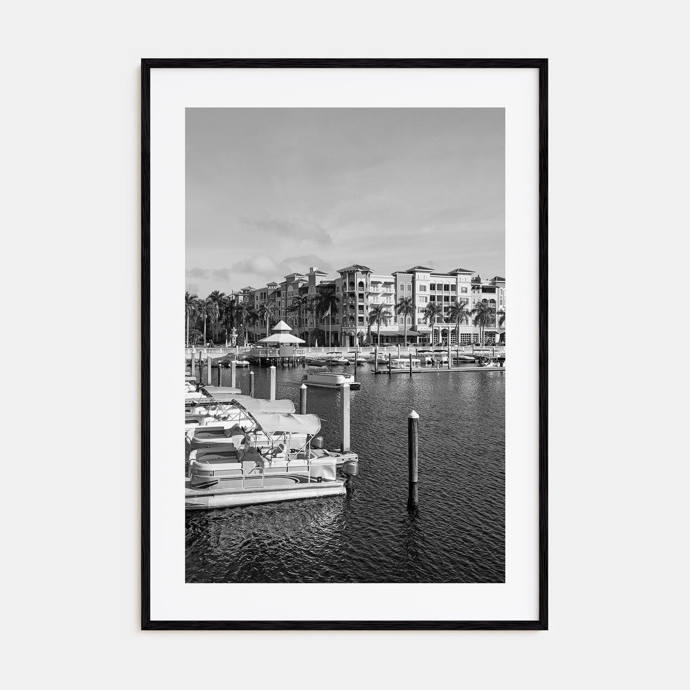 Naples, Florida Photo B&W Poster