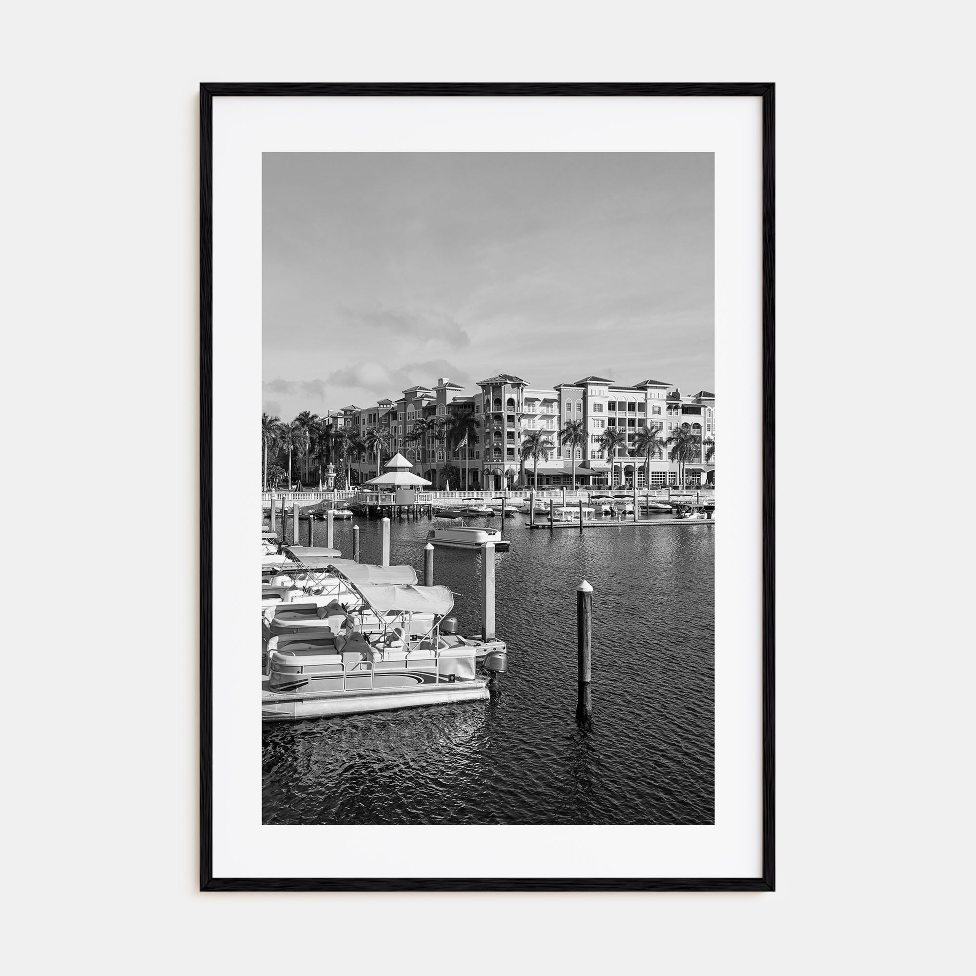 Naples, Florida Photo B&W Poster