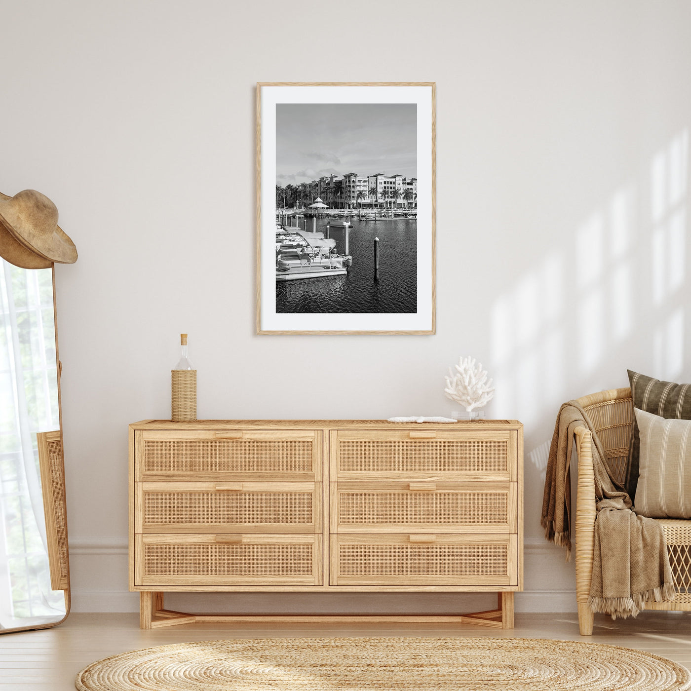 Naples, Florida Photo B&W Poster