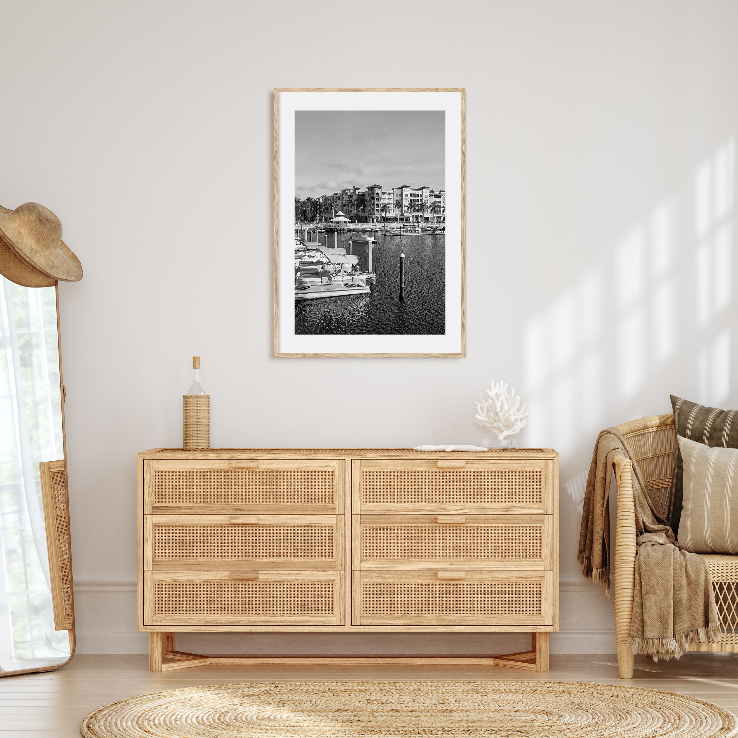 Naples, Florida Photo B&W Poster