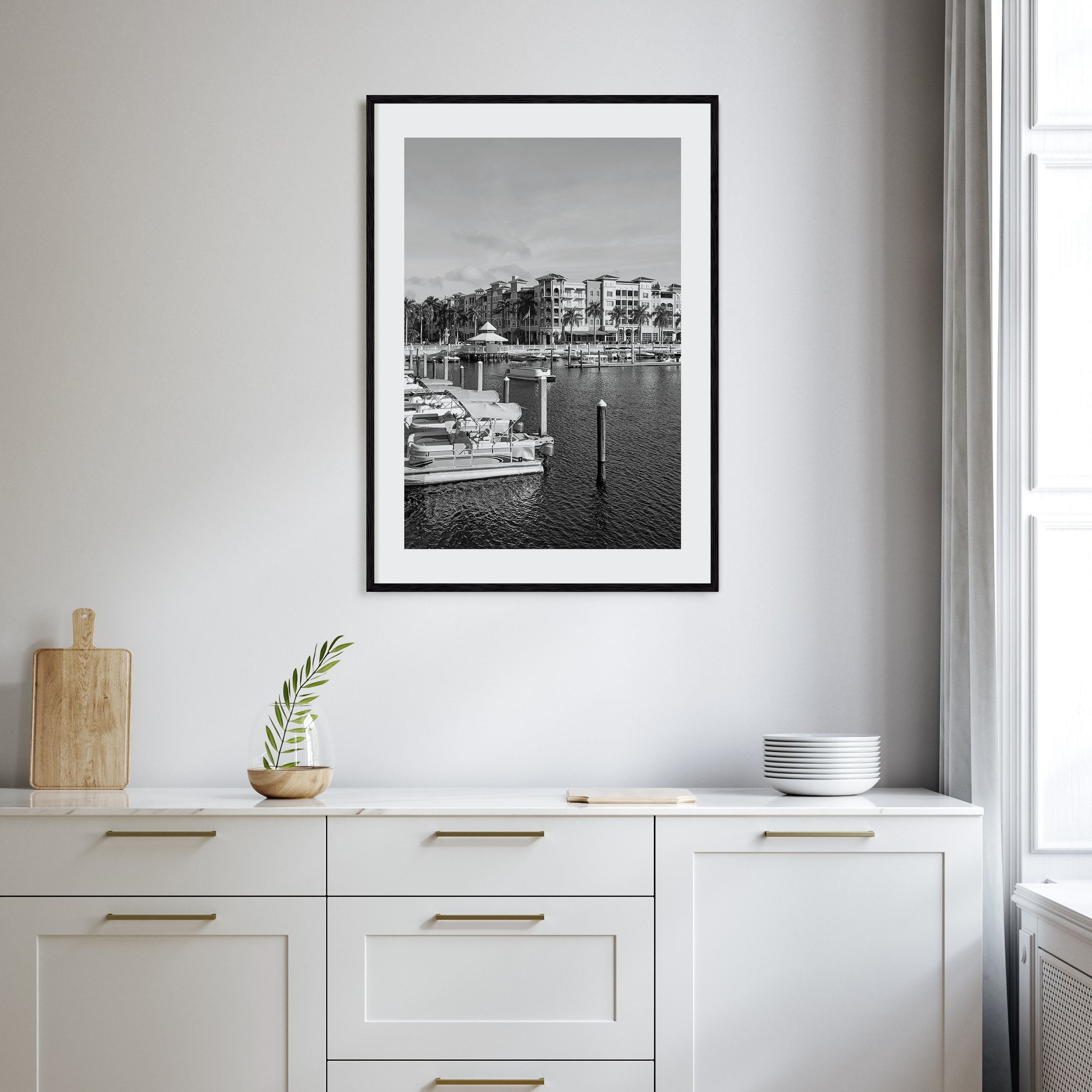 Naples, Florida Photo B&W Poster