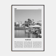 Naples, Florida Travel B&W Poster