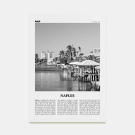 Naples, Florida Travel B&W Poster