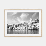 Naples, Italy Landscape B&W Poster