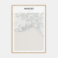 Naples, Italy Map Portrait Poster