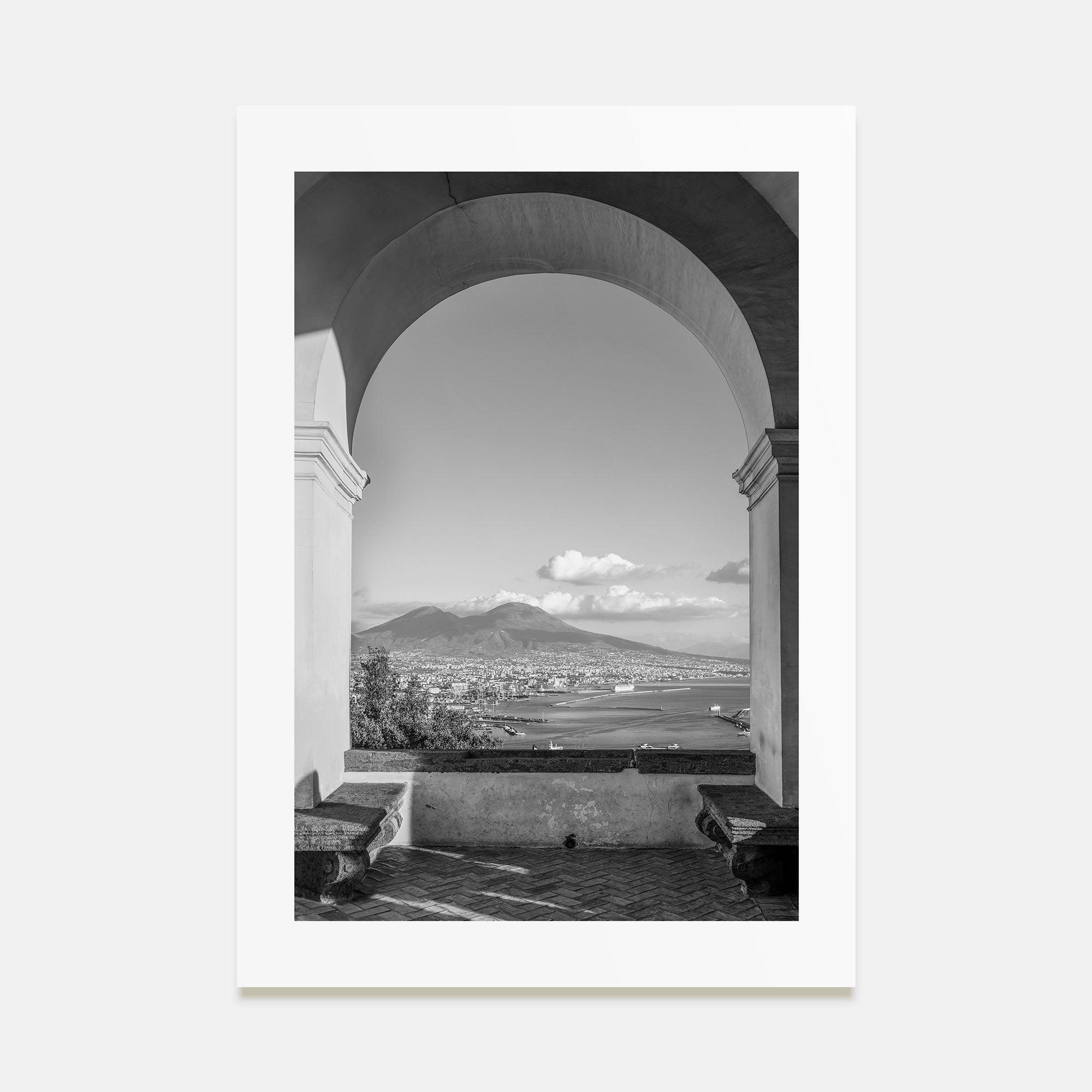 Naples, Italy Photo B&W No 2 Poster