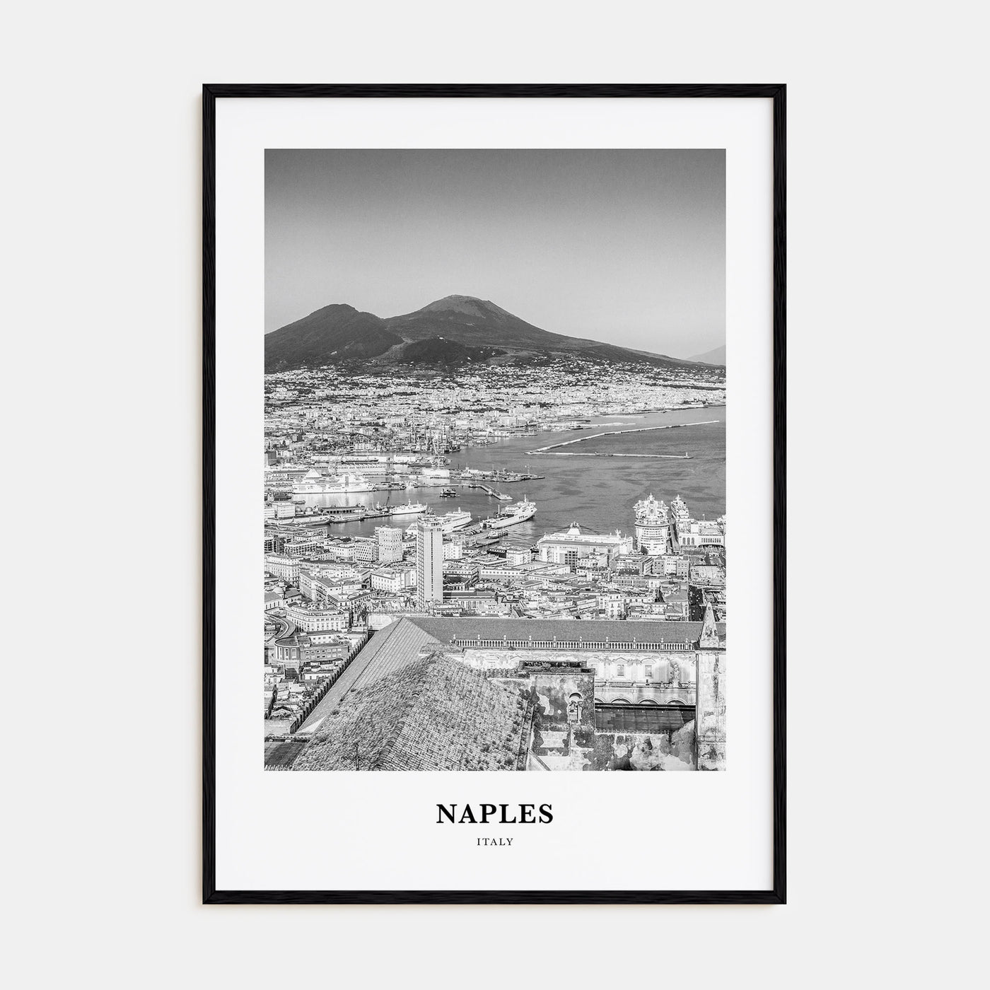 Naples, Italy Portrait B&W No 1 Poster