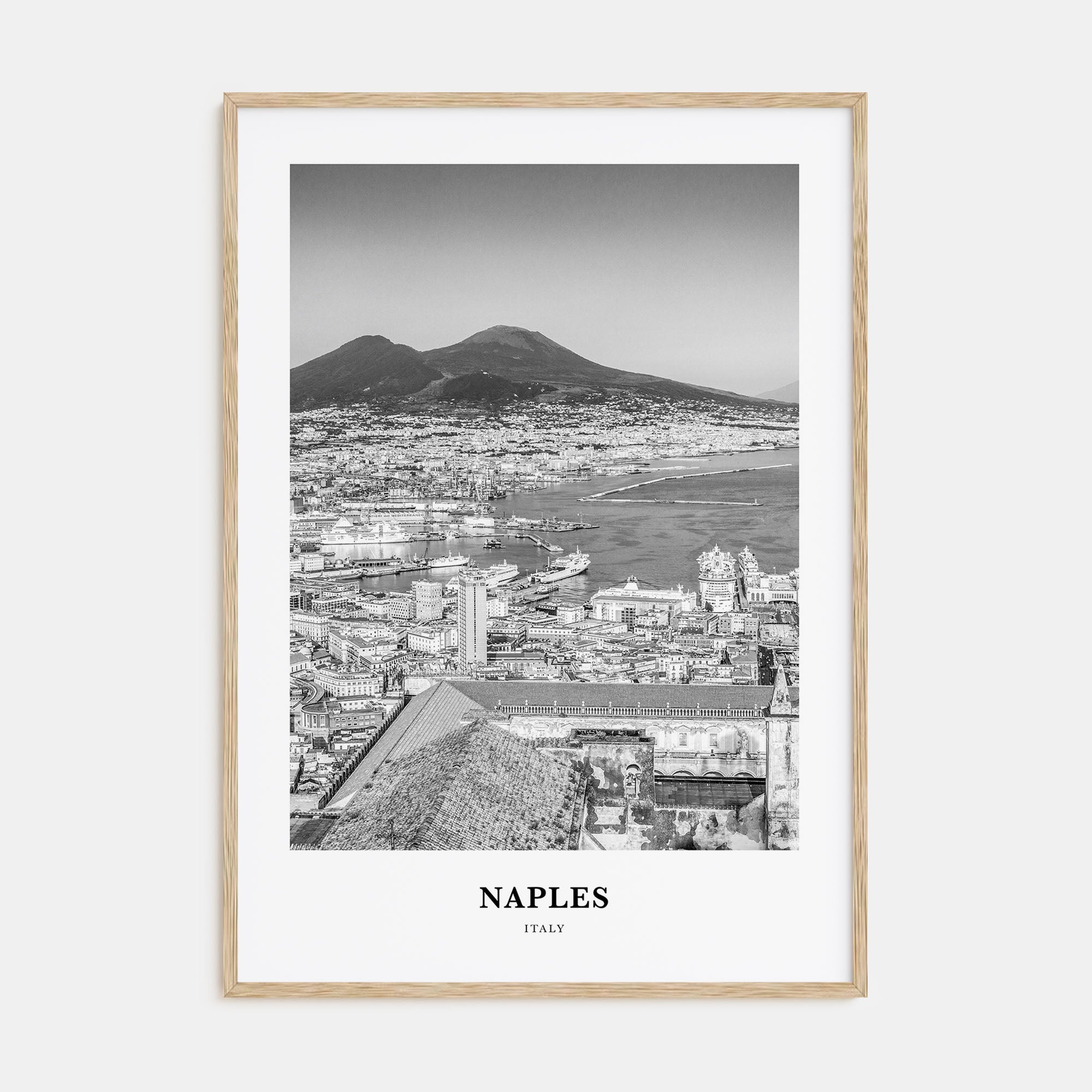 Naples, Italy Portrait B&W No 1 Poster