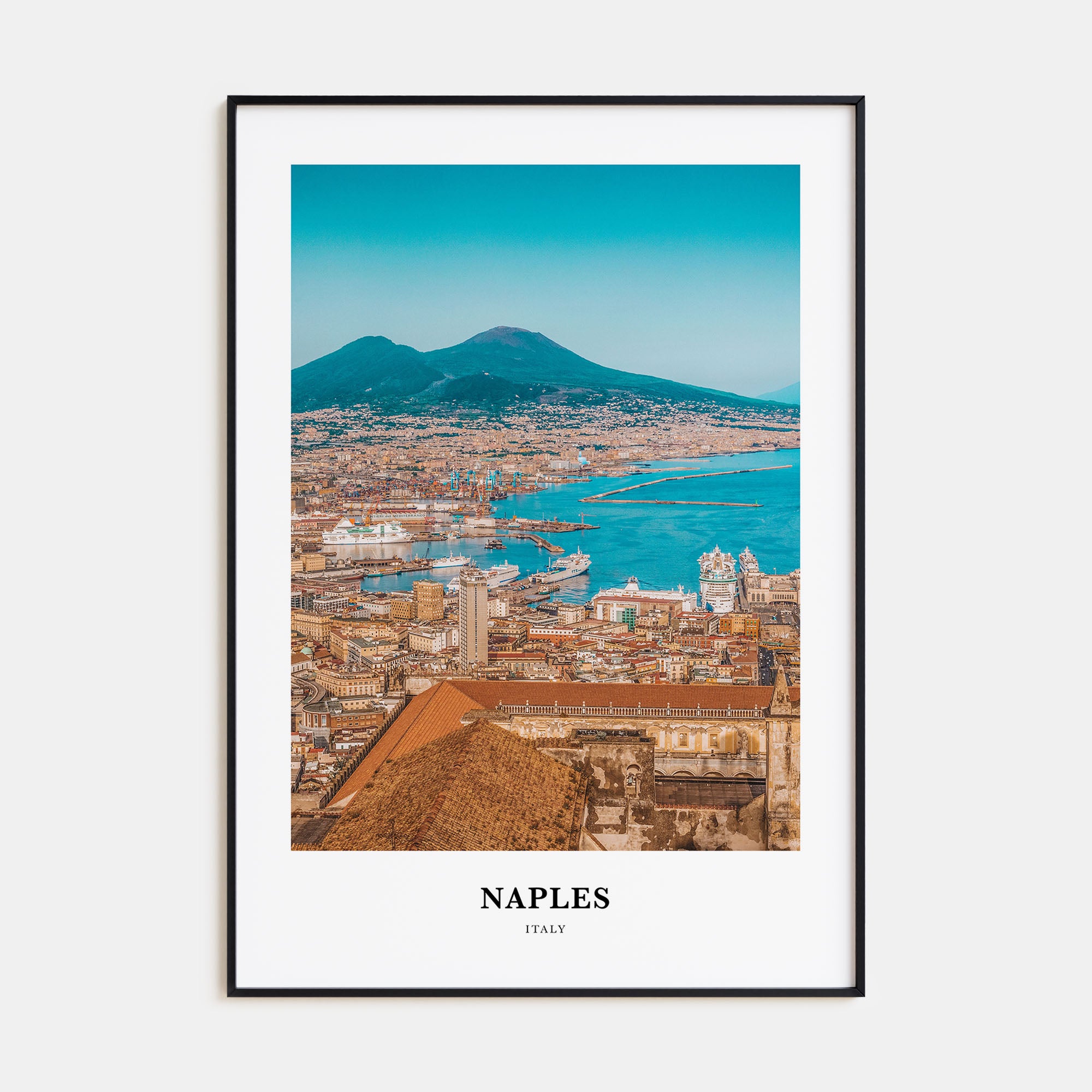Naples, Italy Portrait Color No 2 Poster