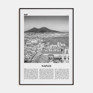 Naples, Italy Travel B&W No 1 Poster