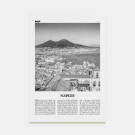 Naples, Italy Travel B&W No 1 Poster