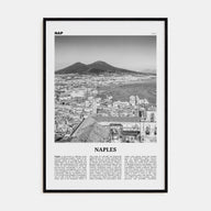 Naples, Italy Travel B&W No 1 Poster