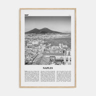 Naples, Italy Travel B&W No 1 Poster