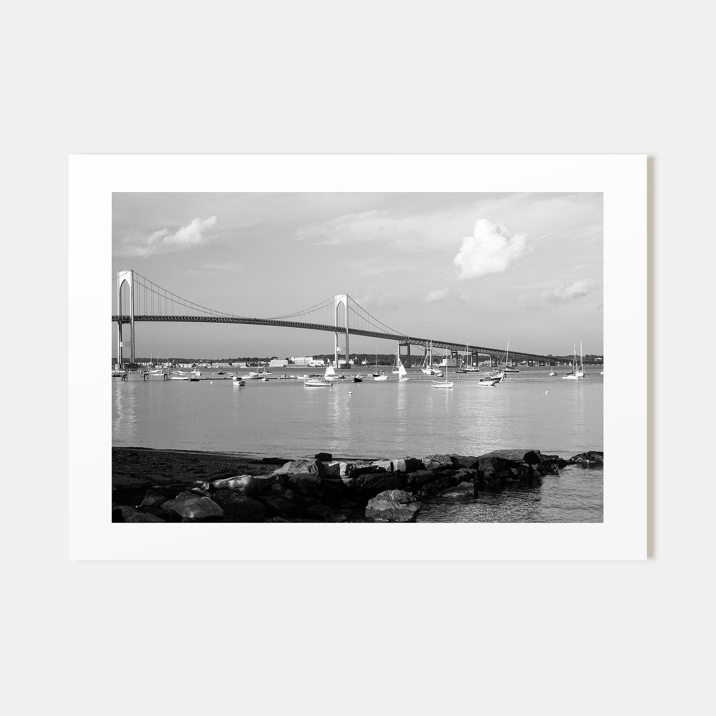 Narragansett Landscape B&W Poster
