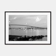 Narragansett Landscape B&W Poster