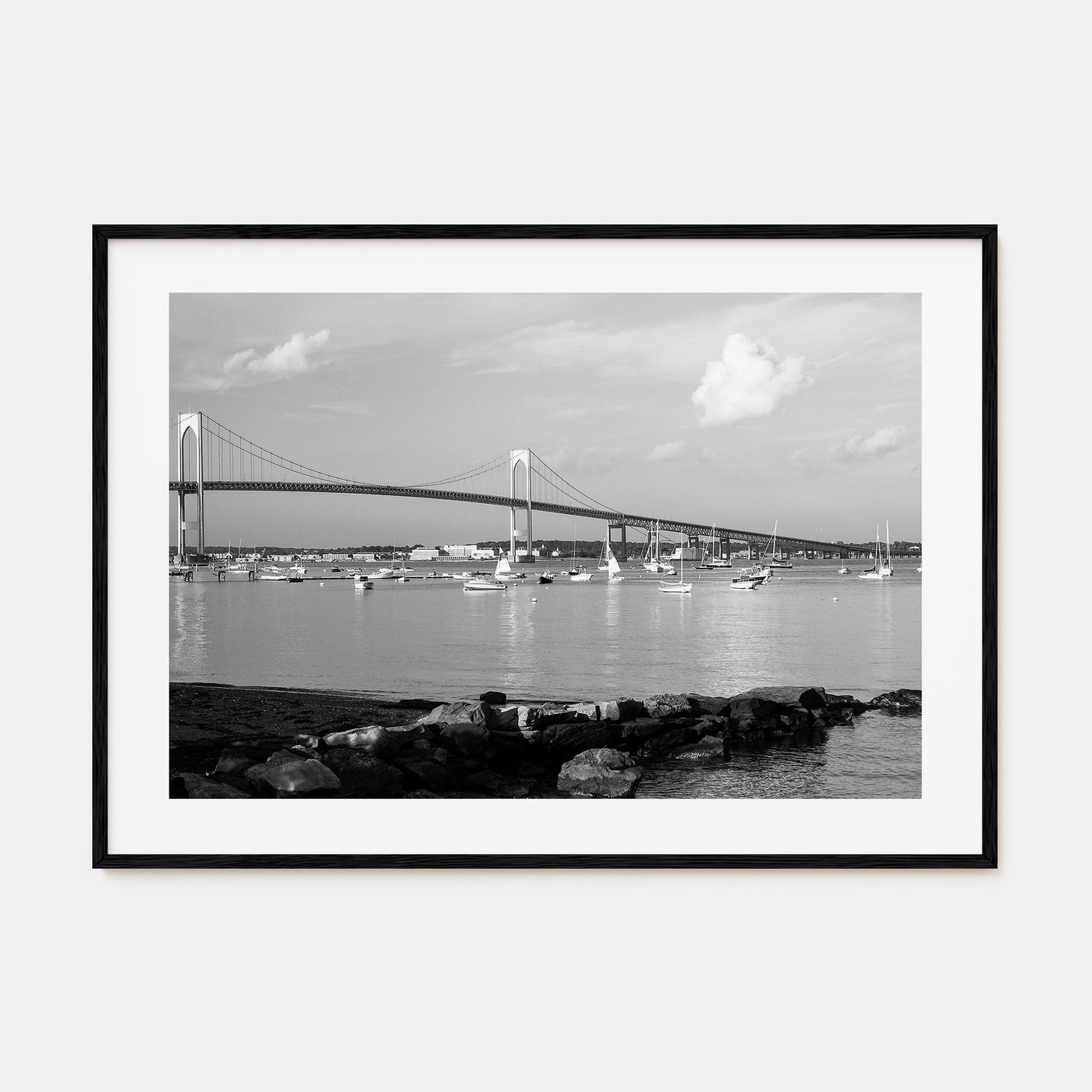 Narragansett Landscape B&W Poster