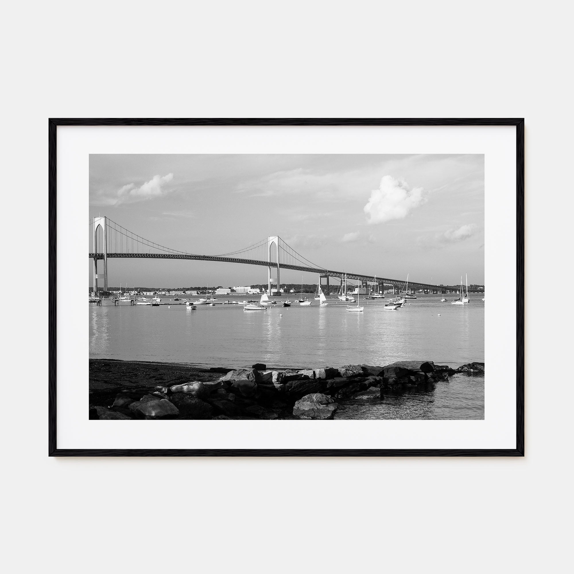 Narragansett Landscape B&W Poster