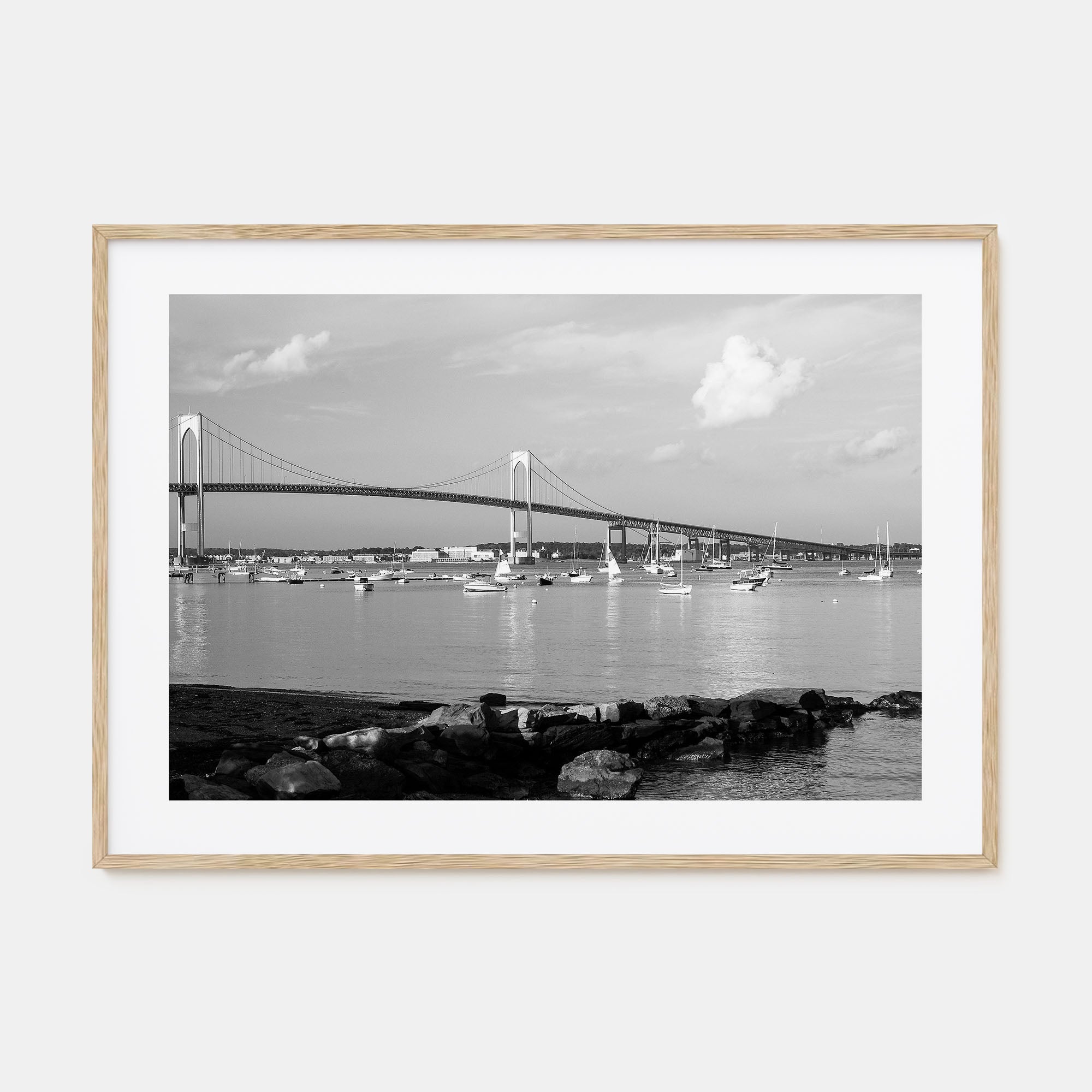 Narragansett Landscape B&W Poster