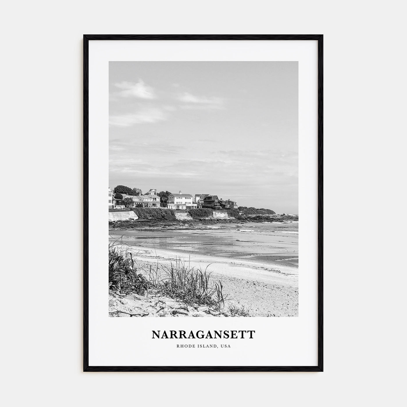 Narragansett Portrait B&W No 1 Poster