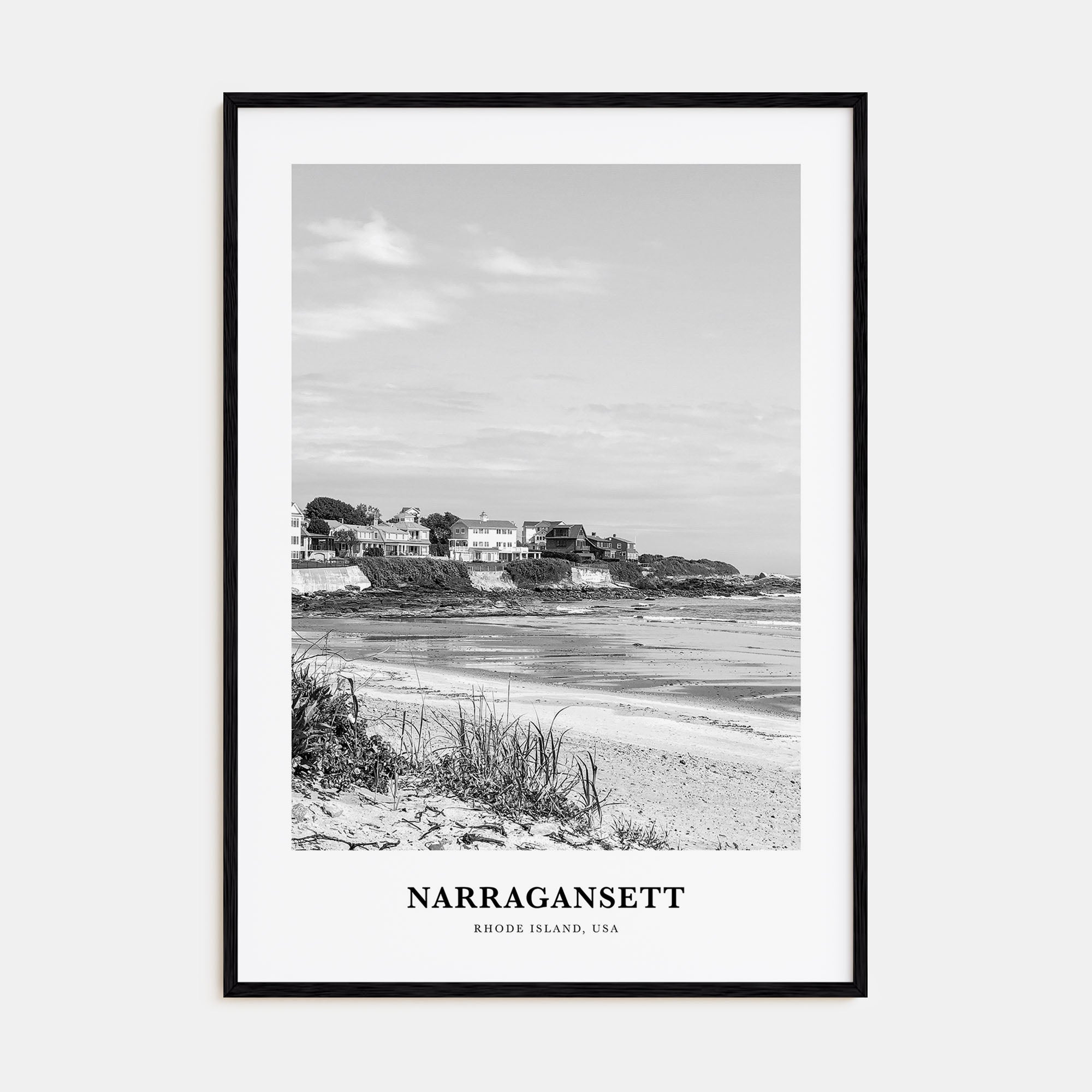 Narragansett Portrait B&W No 1 Poster