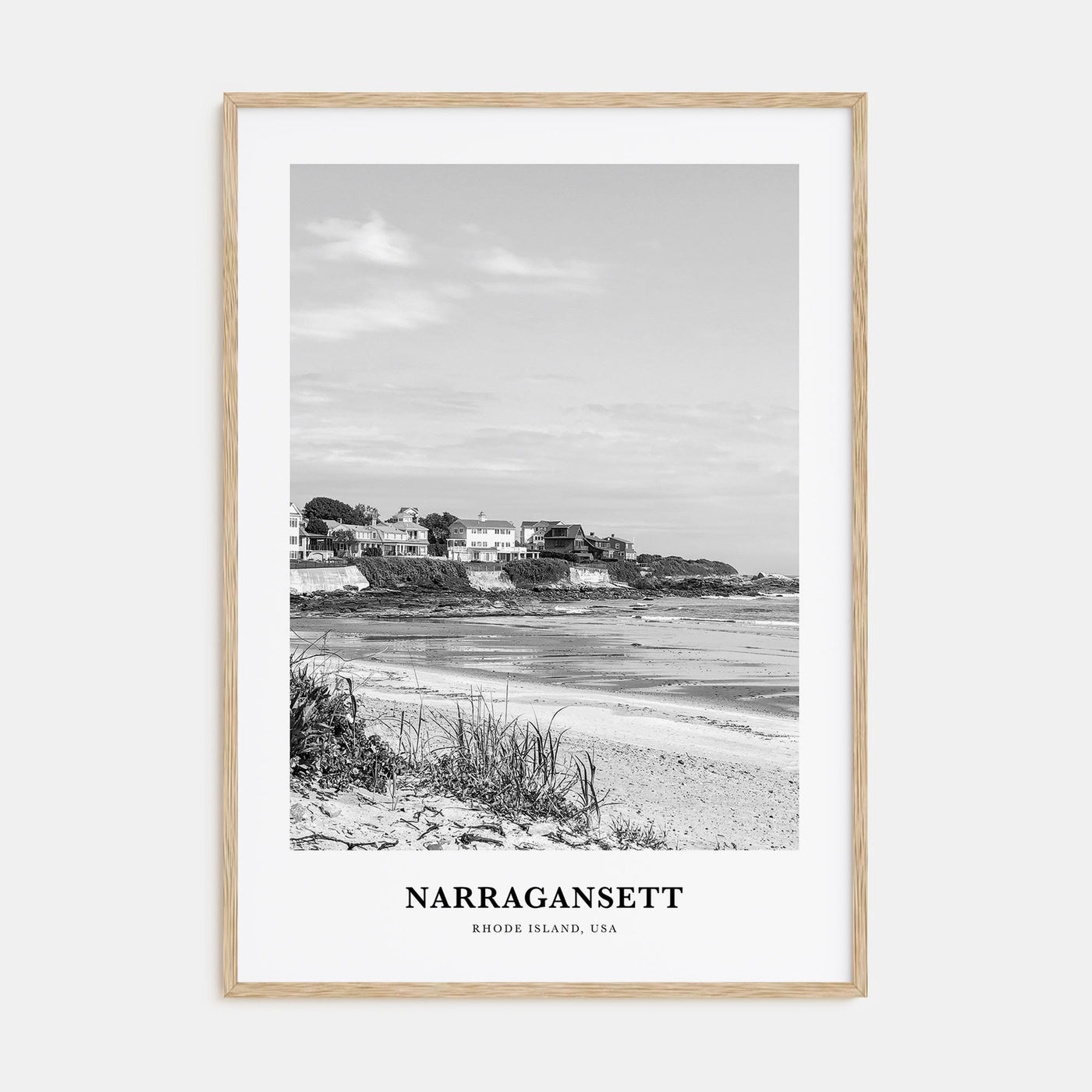 Narragansett Portrait B&W No 1 Poster