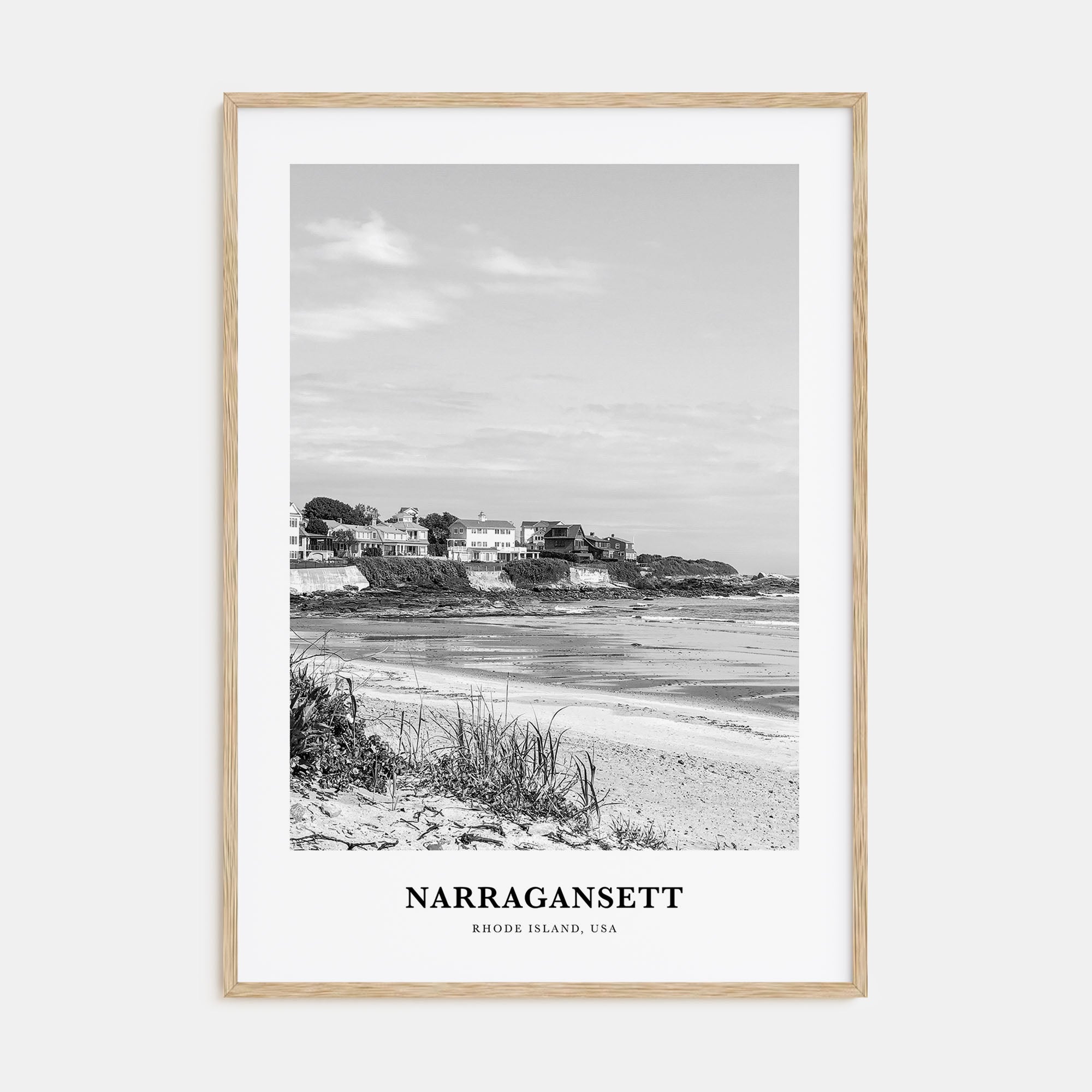 Narragansett Portrait B&W No 1 Poster