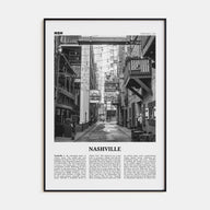 Nashville Travel B&W No 3 Poster