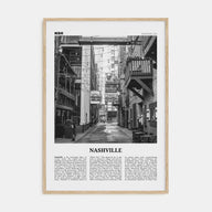 Nashville Travel B&W No 3 Poster
