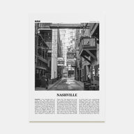 Nashville Travel B&W No 3 Poster