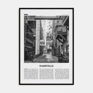 Nashville Travel B&W No 3 Poster