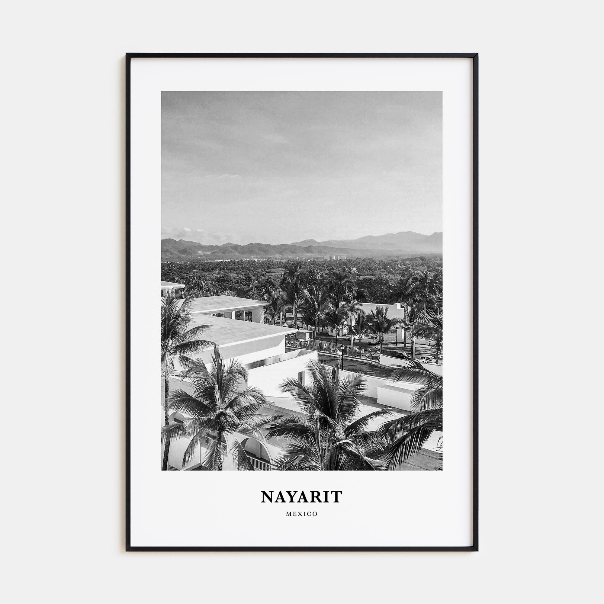 Nayarit Portrait B&W Poster