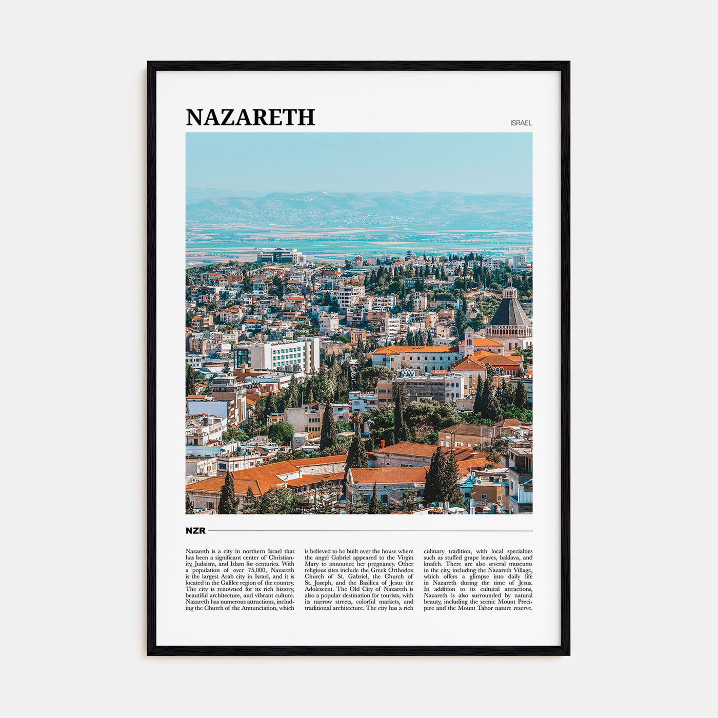 Nazareth Travel Color Poster