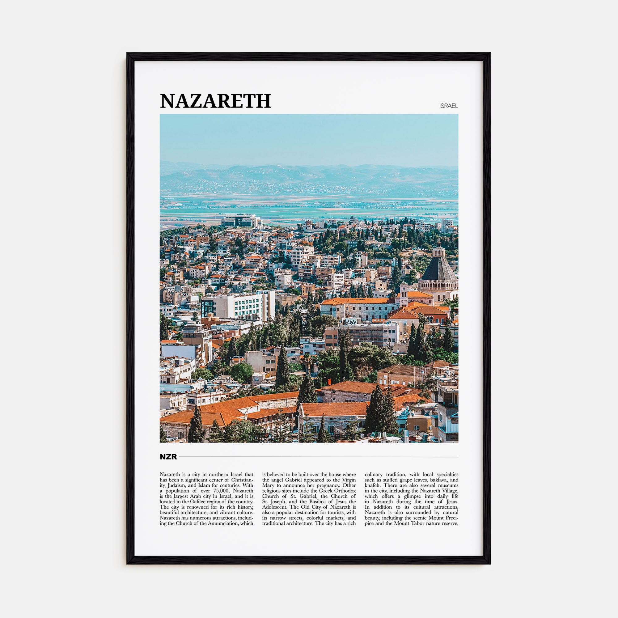 Nazareth Travel Color Poster