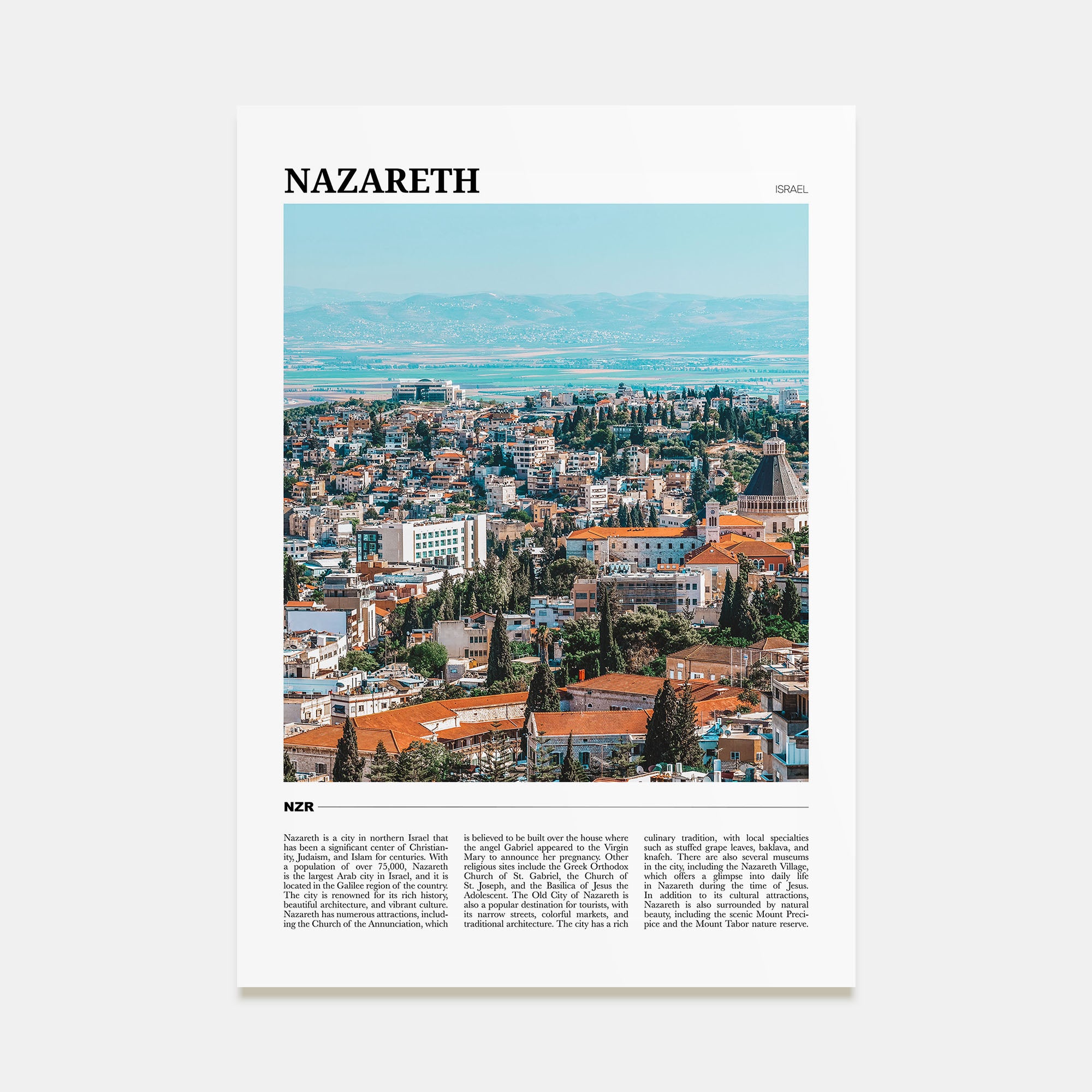 Nazareth Travel Color Poster