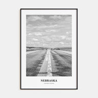 Nebraska Portrait B&W Poster