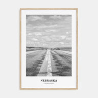 Nebraska Portrait B&W Poster