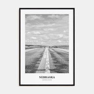 Nebraska Portrait B&W Poster