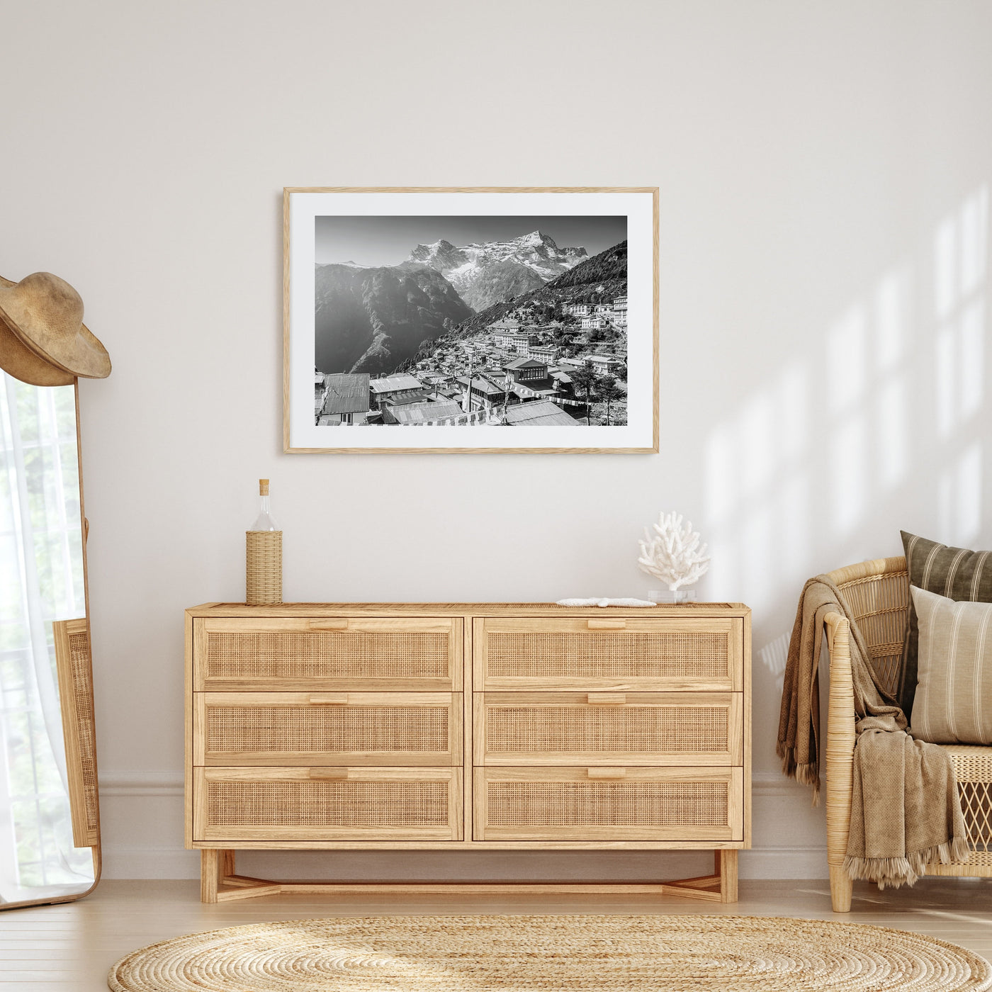 Nepal Landscape B&W Poster