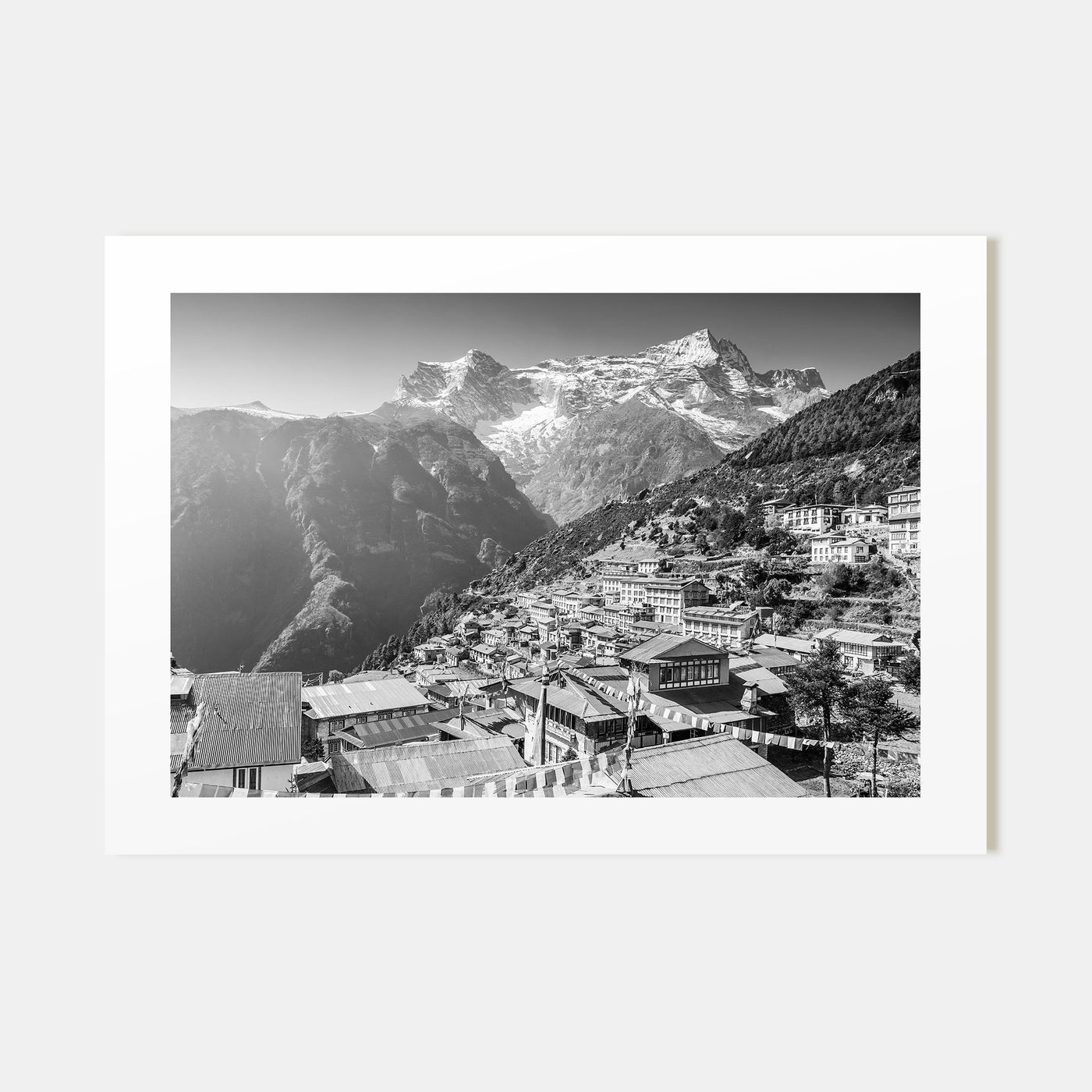 Nepal Landscape B&W Poster
