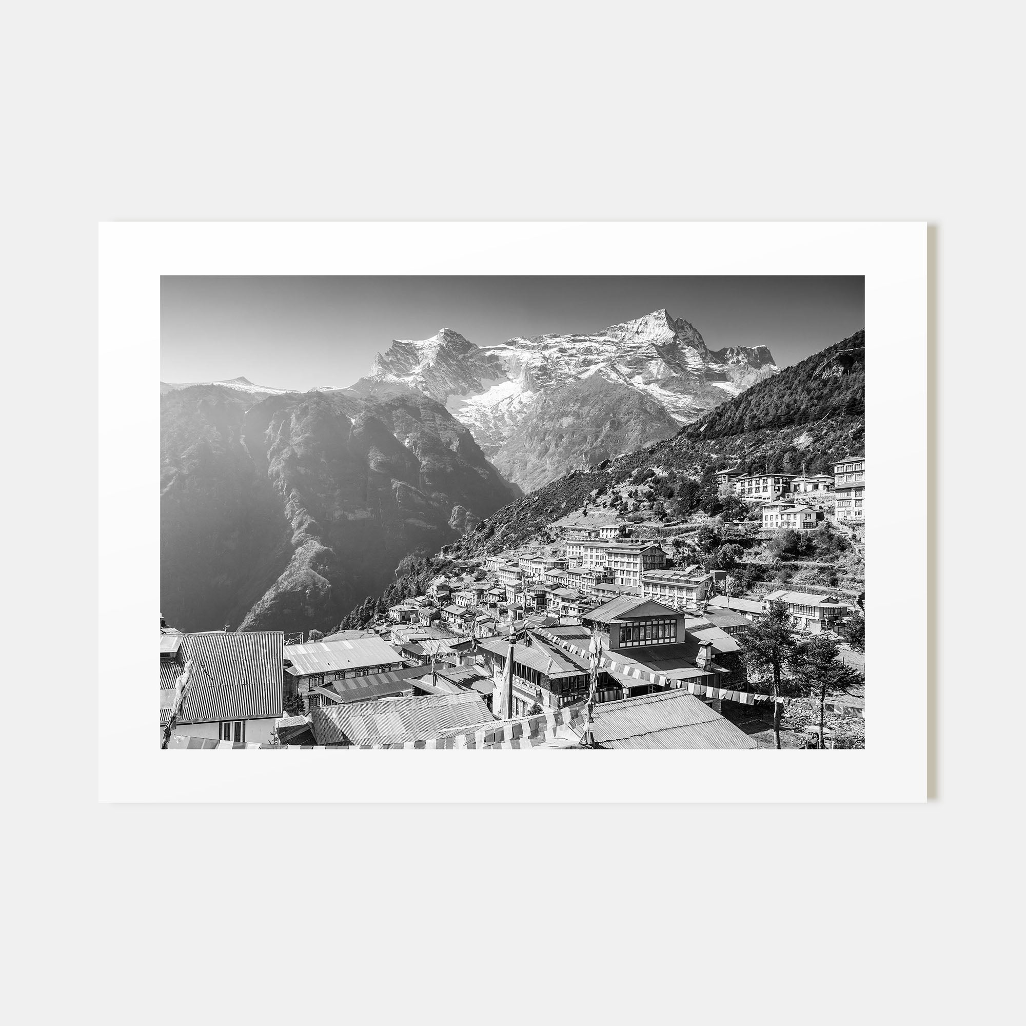 Nepal Landscape B&W Poster