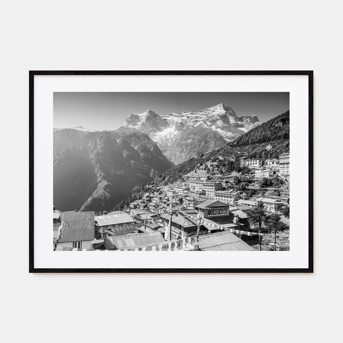 Nepal Landscape B&W Poster
