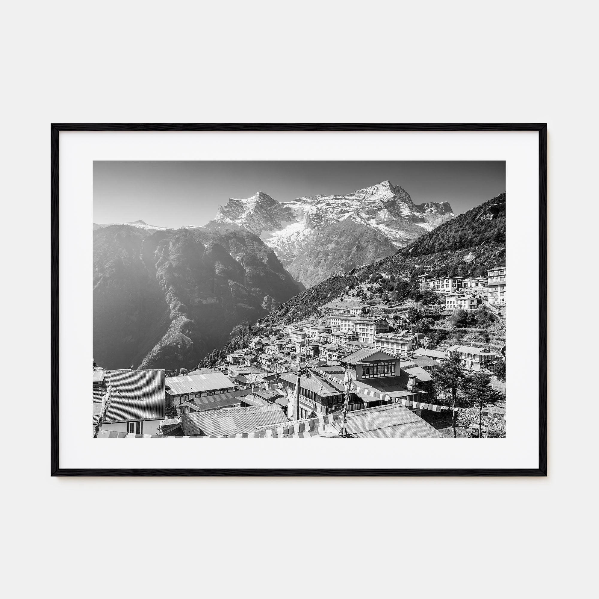 Nepal Landscape B&W Poster