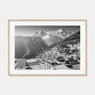 Nepal Landscape B&W Poster