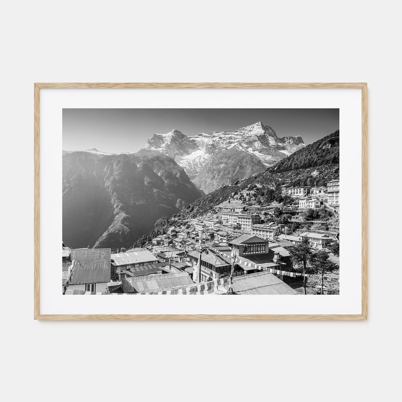 Nepal Landscape B&W Poster
