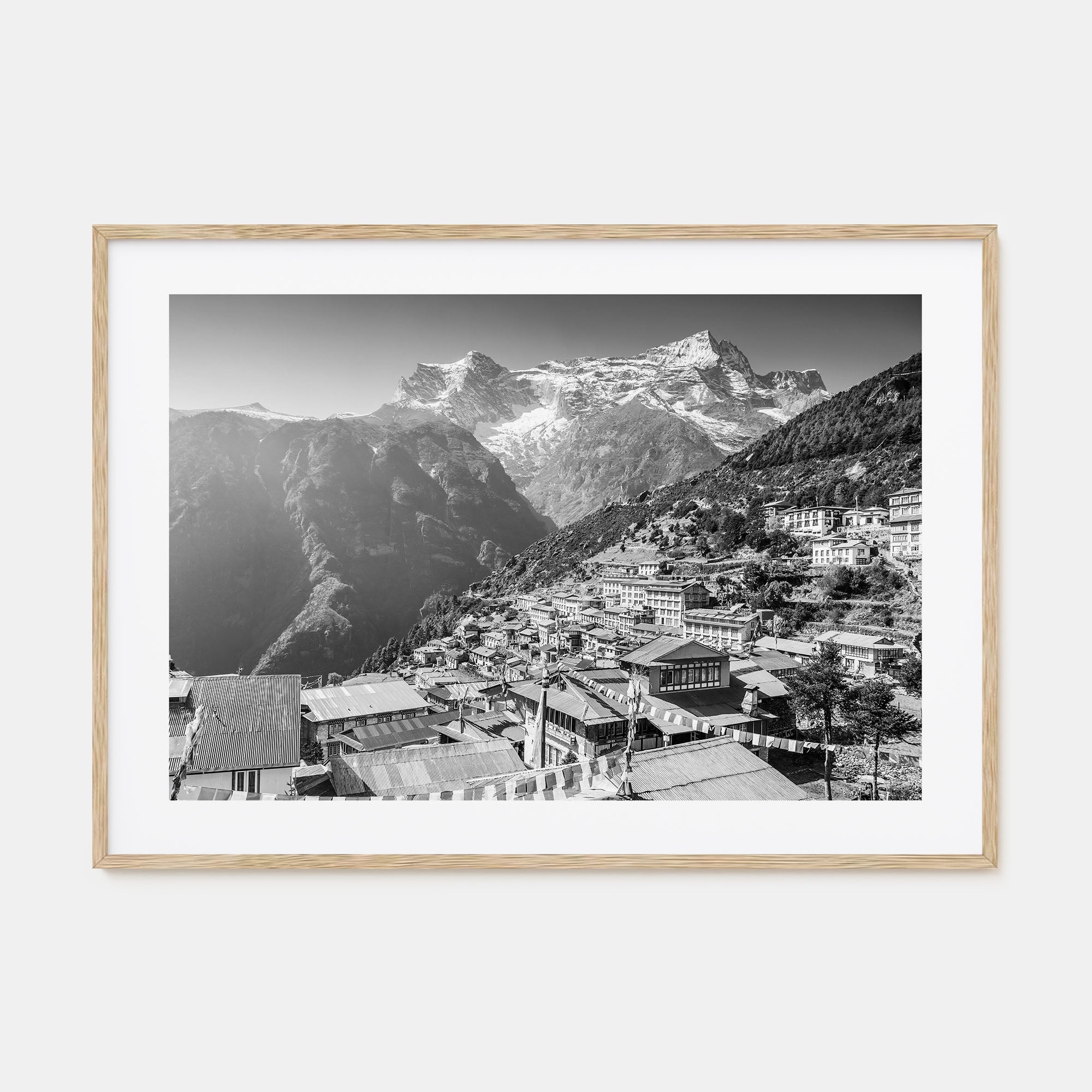 Nepal Landscape B&W Poster
