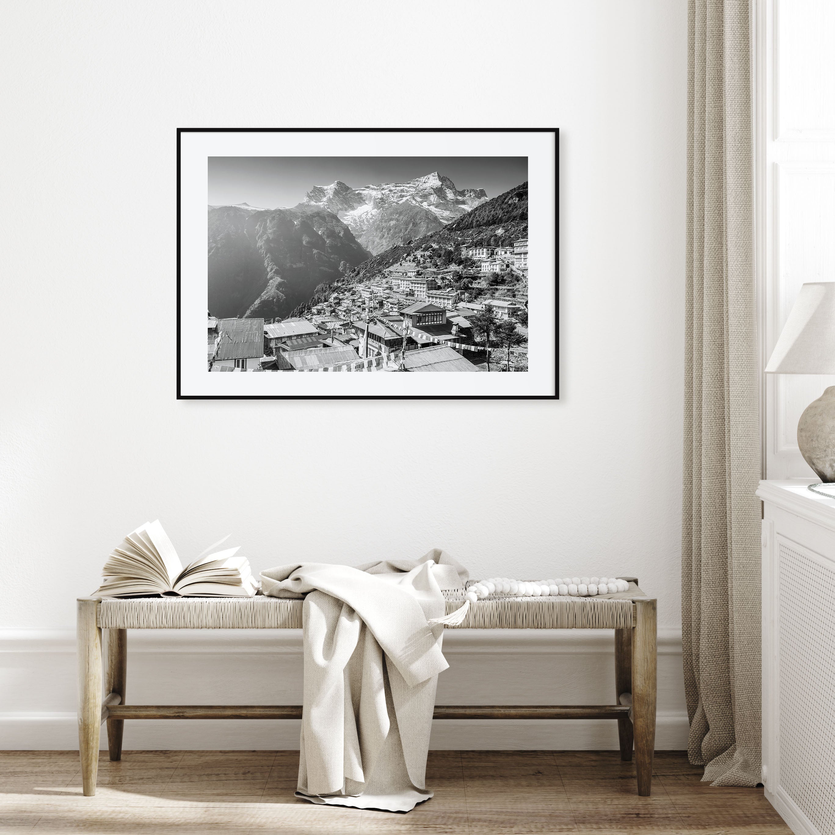 Nepal Landscape B&W Poster