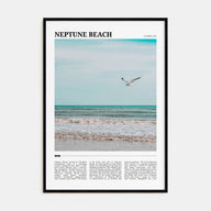 Neptune Beach Travel Color Poster