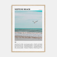 Neptune Beach Travel Color Poster