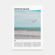 Neptune Beach Travel Color Poster